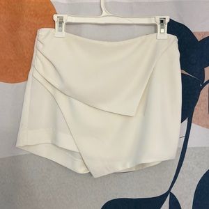 White Express Skort with unique detail